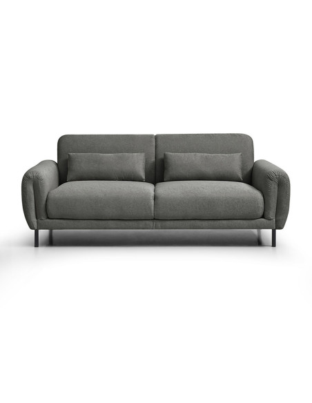 Sofá 2 cuerpos Lucía gris oscuro edición touch