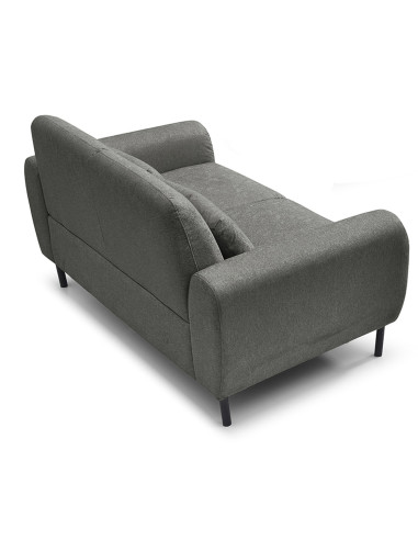 Sofá 2 cuerpos Lucía gris oscuro edición touch