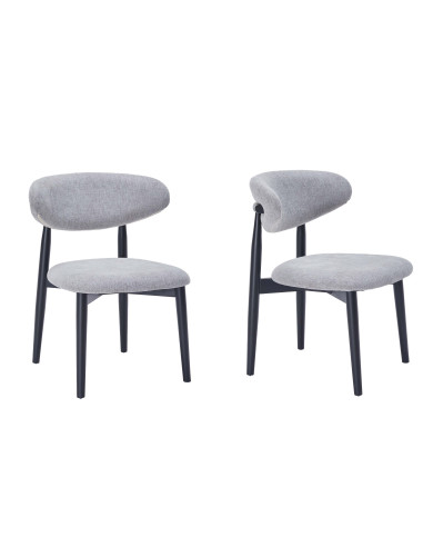Silla comedor Guadalupe gris set de 2