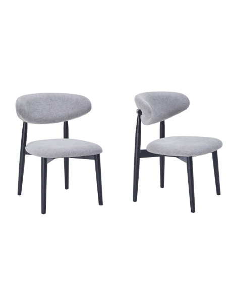 Silla comedor Guadalupe gris set de 2