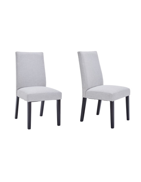 Silla Comedor Jules Gris Claro Set de 2 - Muebles de Comedor