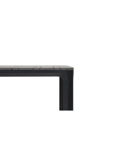 Juego Comedor Terraza 6 Sillas Ely Negro - Muebles Modernos