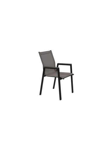 Juego Comedor Terraza 6 Sillas Ely Negro - Muebles Modernos