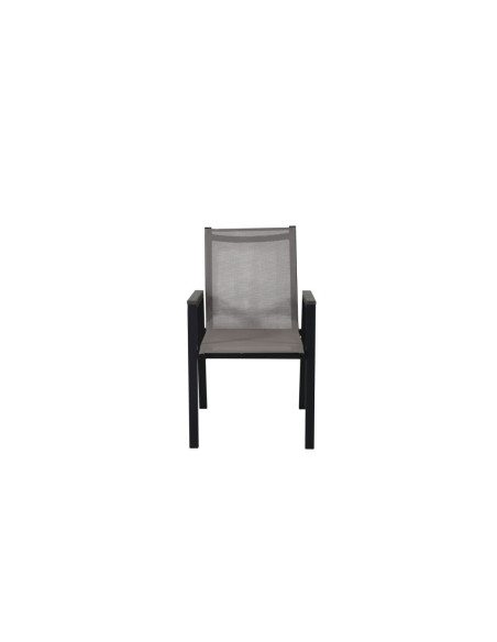 Juego Comedor Terraza 6 Sillas Ely Negro - Muebles Modernos