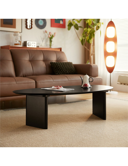 Mesa de centro Tsuki negra