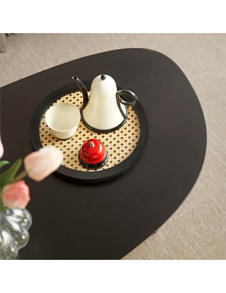 Mesa de centro Tsuki negra