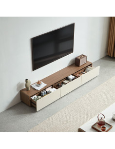 Rack de TV Seiren gris claro 2