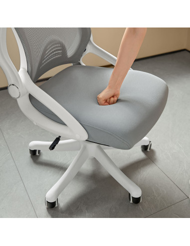 Silla de oficina Tsuki gris claro