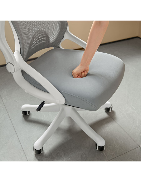 Silla de oficina Tsuki gris claro