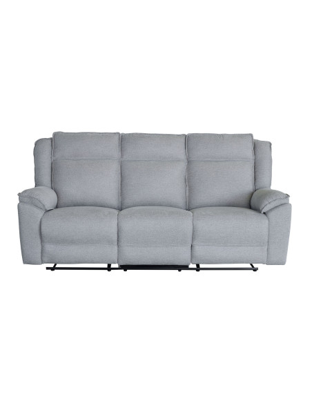 Sofá reclinable 3 cuerpos eléctrico Dublín gris oscuro