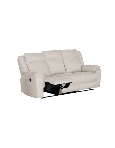 Sofá reclinable 3 cuerpos eléctrico Dublín beige