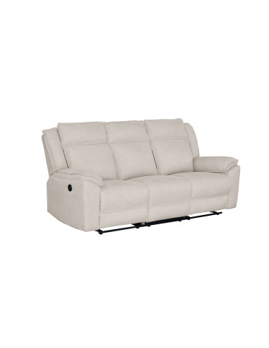 Sofá reclinable 3 cuerpos eléctrico Dublín beige