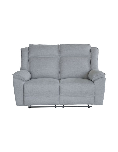 Sofa reclinable 2 cuerpos eléctrico Dublín gris oscuro