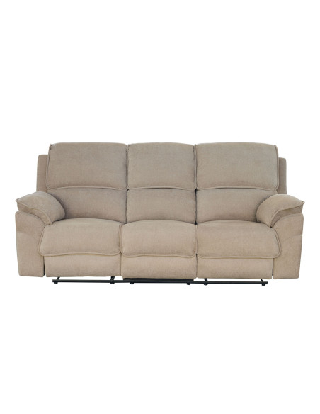 Sofá reclinable 3 cuerpos Oporto café