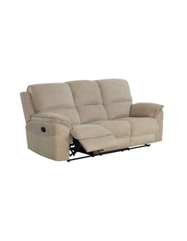 Sofá reclinable 3 cuerpos Oporto café