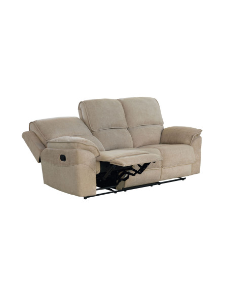 Sofá reclinable 3 cuerpos Oporto café