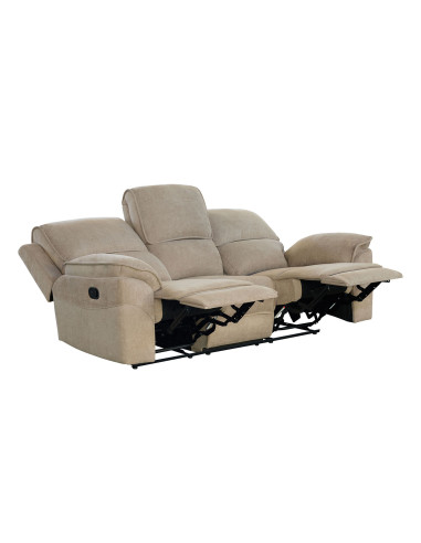 Sofá reclinable 3 cuerpos Oporto café