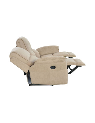 Sofá reclinable 3 cuerpos Oporto café