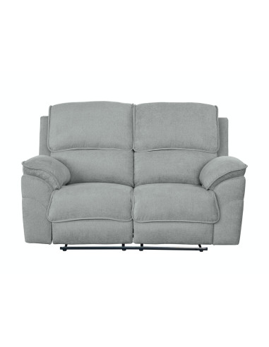 Sofá reclinable 2 cuerpos Oporto gris oscuro