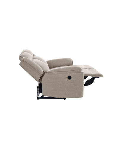 Sofa reclinable 2 cuerpos eléctrico Dublín beige