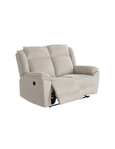 Sofa reclinable 2 cuerpos eléctrico Dublín beige