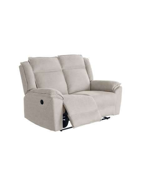 Sofa reclinable 2 cuerpos eléctrico Dublín beige