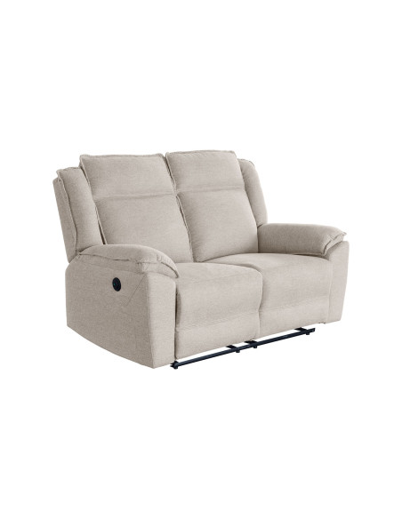 Sofa reclinable 2 cuerpos eléctrico Dublín beige