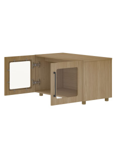 Buffet modular bajo Mia cafe vidrio 2