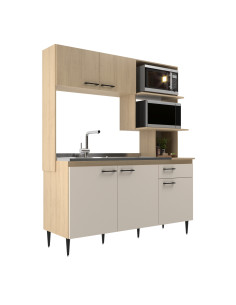 Cocina compacta Evelyn Carvalho/OffWhite