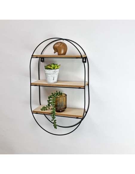 Repisa ovalada 3 niveles Katy