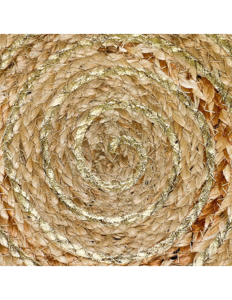 Individual Yute Gold Print 35 cm - Decoración Mesa Navidad