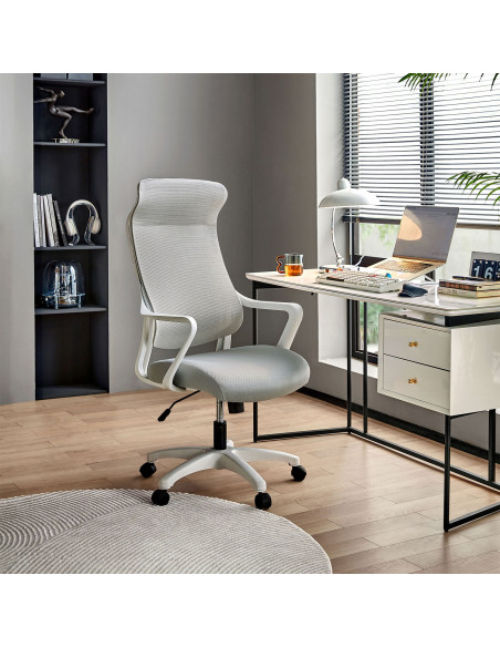 Silla oficina Shibui gris claro