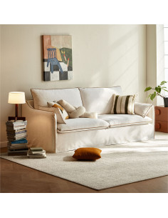 Sofá 3 cuerpos Limerick blanco 2