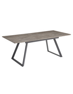 Mesa comedor extensible Shelton gris 2