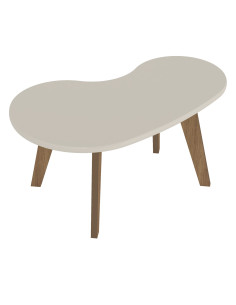 Mesa de Centro Orgánica Blanco - Elegante y Moderna