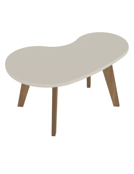 Mesa de Centro Orgánica Blanco - Elegante y Moderna