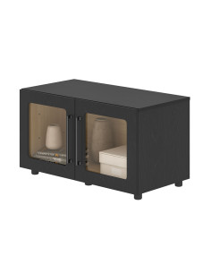 Buffet modular bajo Mia negro vidrio 2