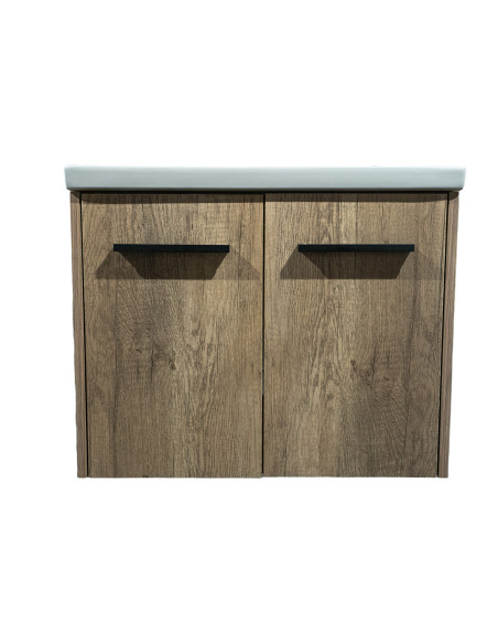 Mueble de Baño Sena 2 Puertas 60 cm con lavamanos y espejo