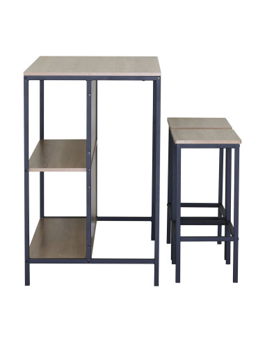 Juego comedor bar 2 sillas Luzio