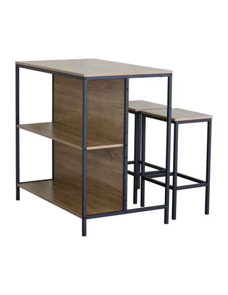 Juego comedor bar 2 sillas Luzio