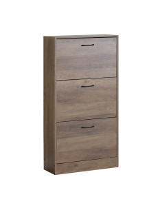 Zapatero 3 cajones Suno café oscuro