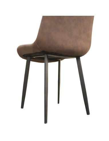 Silla comedor Sepha gris set de 2