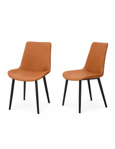 Silla comedor Sepha camel set de 2 2