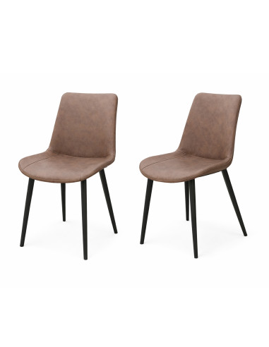 Silla comedor Sepha gris set de 2