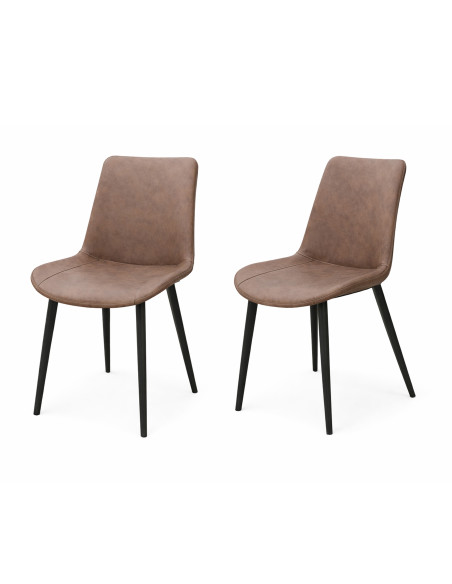 Silla comedor Sepha gris set de 2