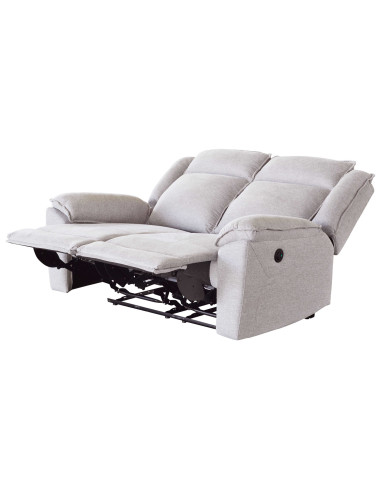 Sofa reclinable 2 cuerpos eléctrico Dublín beige