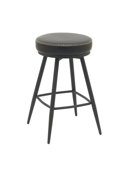 Silla bar Aria giratoria negro set 2