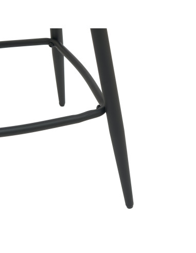 Silla bar Aria giratoria negro set 2