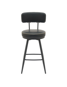 Silla bar Soma giratoria negro set de 2