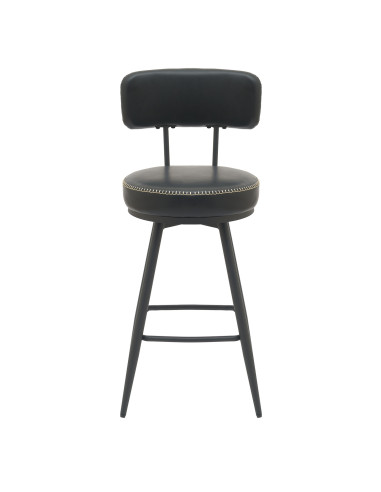 Silla bar Soma giratoria negro set de 2